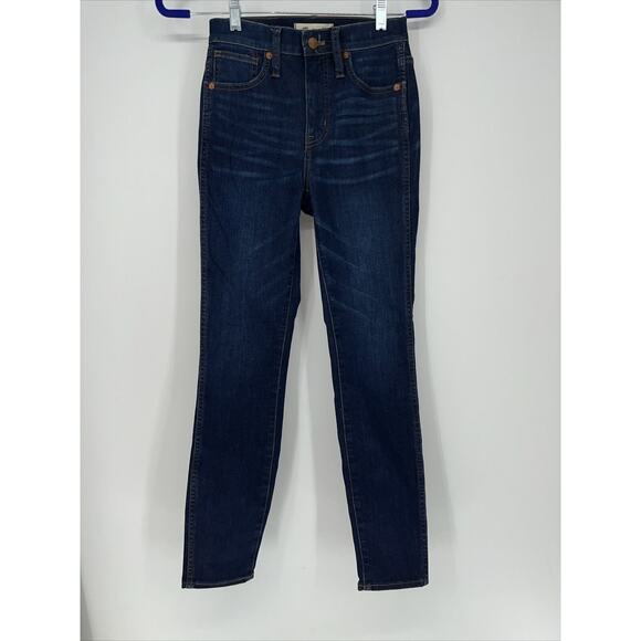 Madewell Jeans Womens 23 Blue 10-Inch High Rise Skinny Jeans Hayes Wash - Picture 4 of 7